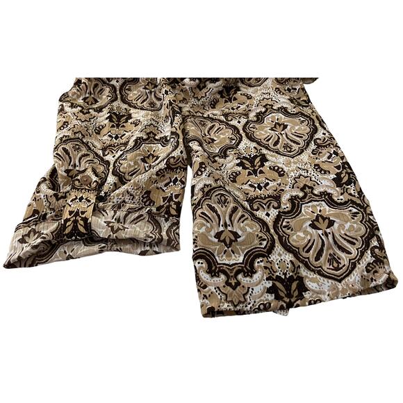 WHITE STAG LONG SLEEVES, BUTTON- UP BLOUSE, WOMENS, 2X(18W/20W), BROWN BEIGE - Picture 8 of 11